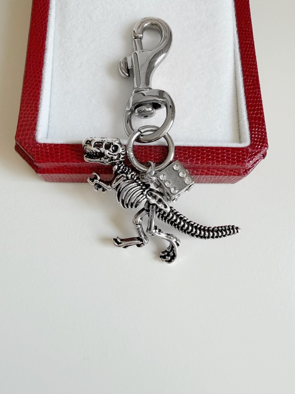 Dino bag charm
